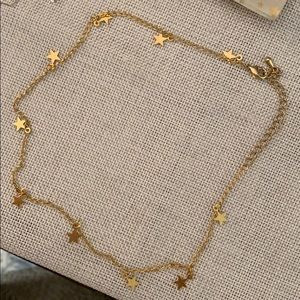Gold star necklace